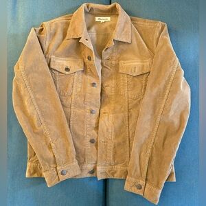 Madewell Classic Jean Jacket: Corduroy Edition - Light Latte Color - Size L